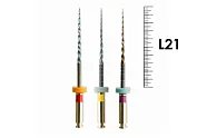 HyFlex EDM средний набор для шейпинга 21мм (3 шт), Coltene - машинные файлы, NiTi