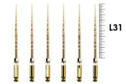 ProTaper Gold 31мм S2 (6 шт), Dentsply Sirona - машинные файлы, стерильные, белые