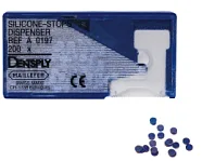 Силиконовые стопперы синие в диспенсере (200 шт), Dentsply Sirona - аксессуары для эндодонтии