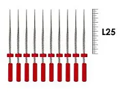 GentleFile 25мм Red (10 шт), Medic NRG - машинные файлы, инструмент для обработки корневого канала