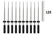 GentleFile 25мм Black (10 шт), Medic NRG - машинные файлы, инструмент для обработки корневого канала