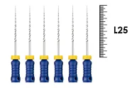 K-Flexofile Golden Medium ReadySteel 25мм №32 (6 шт), Dentsply Sirona - ручные файлы, каналорасширители, укороченный шаг, промежуточные размеры, стерильный блистер