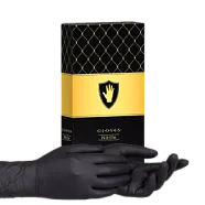 Перчатки Safe&Care XS нитриловые черные (5/6) смотровые - 100 шт