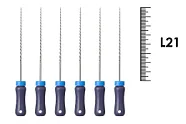 K-Reamer 21мм №08 (6 шт), Dentsply Sirona - ручные файлы, каналорасширители, нержавеющая сталь