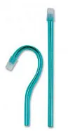 Слюноотсосы Blossom 15 см бирюзовые со съемным колпачком Asa Dental (100 шт)