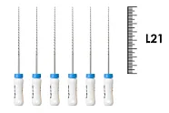 K-Reamer 21мм №15 (6 шт), Dentsply Sirona - ручные файлы, каналорасширители, нержавеющая сталь