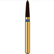 G877K торпедовидный с коническим торцом, длина 6 мм, ISO 016, хвостовик FG ISO 314, зернистость 105, синее кольцо (5 шт.), Diatech - бор алмазный