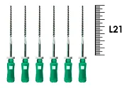 K-Flexofile ReadySteel 21мм №35 (6 шт), Dentsply Sirona - ручные файлы, каналорасширители, укороченный шаг, стерильный блистер