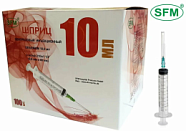 Шприц SFM 10 мл с иглой 0,8х40 мм (1 шт)