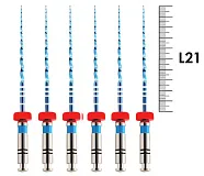 UltraFiles Blue (Heat Activation) 21мм .06 №30 (6 шт), Еврофайл - машинные файлы, никель-титан