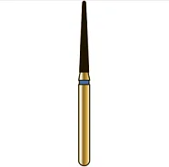 G856L конический с закругленным торцом удлиненный, длина 10 мм, ISO 014, хвостовик FG ISO 314, зернистость 105, синее кольцо (5 шт.), Diatech - бор алмазный