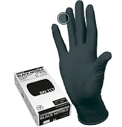 Перчатки Nitrile (Manual) черные L (8-9), 100 шт