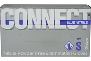 Перчатки Connect Blue Nitrile смотр. нестер. нитрил. (6.5 (S)) (100шт)