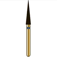G859 игловидный (пика), длина 10 мм, ISO 021, хвостовик FG ISO 314, зернистость 105, синее кольцо (5 шт.), Diatech - бор алмазный