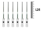 K-Flexofile ReadySteel 25мм №15 (6 шт), Dentsply Sirona - ручные файлы, каналорасширители, укороченный шаг, стерильный блистер