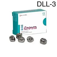 Коронки I CROWN Refill DLL-3 из нержавеющей стали детские (5 шт) Seil Global