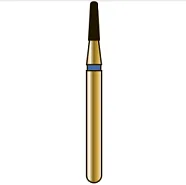 G849 конический с закругленным торцом, длина 4 мм, ISO 012, хвостовик FG ISO 314, зернистость 105, синее кольцо (5 шт.), Diatech - бор алмазный