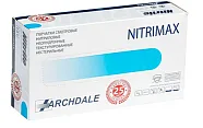 Перчатки нитриловые NitriMAX / Нитримакс (L, голубые) 50 пар Archdale