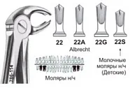 Щипцы №22, Surgicon - для удаления моляров нижней челюсти