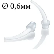 Насадки канюли интраоральные, прозрачные, D=0,6 мм., 100 шт. для Panasil X-light/light