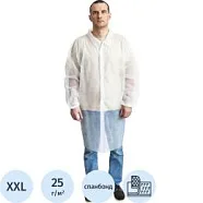 Халат одноразовый Unite процедурный белый размер XXL (10 шт)