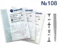Штифты беззольные YuniPin №108 белые 100шт., Kagayaki