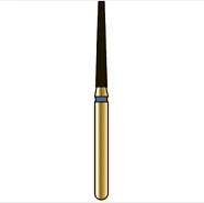 G848 конический с плоским торцом, длина 10 мм, ISO 014, хвостовик FG ISO 314, зернистость 105, синее кольцо (5 шт.), Diatech - бор алмазный