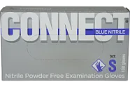 Перчатки Connect Blue Nitrile смотр. нестер. нитрил. (6.5 (S)) (100шт)