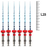 UltraFiles Blue (Heat Activation) 25мм .06 №25 (6 шт), Еврофайл - машинные файлы, никель-титан