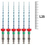 UltraFiles Blue (Heat Activation) 25мм .06 №35 (6 шт), Еврофайл - машинные файлы