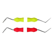 Plugger 2/3 (2 шт), Dentsply Sirona - уплотнитель гуттаперчи для вертикальной конденсации, красный, силиконовая ручка