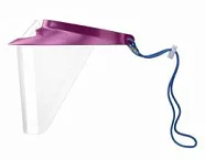 Op-d-op face shield (i) экраны защитные с козырьком для лица из пластмассы бардовый