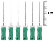 K-Reamer ReadySteel 21мм №35 (6 шт), Dentsply Sirona - ручные файлы, каналорасширители, в стерильном блистере