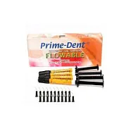Prime-Dent Flow ассорти, текучий композит, набор (4 х 2 г.), Prime Dental