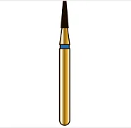 G845 конический с плоским концом, длина 4 мм, ISO 012, хвостовик FG ISO 314, зернистость 105, синее кольцо (5 шт.), Diatech - бор алмазный