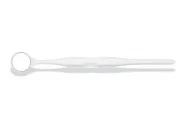 RELAX FS Rhodium - родиевое зеркало с ручкой, №4, диаметр 22 мм, белый, 1 шт