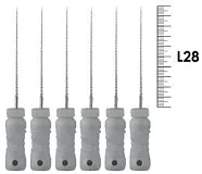 K-Reamers 28мм №08 (6 шт), Dentsply Sirona - ручные файлы, каналорасширители