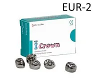Коронки I CROWN Refill EUR-2 из нержавеющей стали детские (5 шт) Seil Global