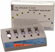 Блоки IPS e.max CAD CEREC/inLab LT A3 I12 5 шт.