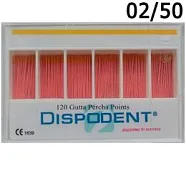 Штифты гуттаперчевые 02 №50 (120шт.)  Dispodent