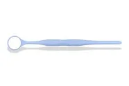 RELAX FS Rhodium - родиевое зеркало с ручкой, №4, диаметр 22 мм, голубой, 1 шт