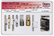 Radix Anker Long Integral Set №3 - комплект титановых штифтов. Набор: 12 штифтов, пенетрационный дриль, алмазная внутрикан.фреза, спиральный бор, калибратор, ключ, мандрель, лентуло Dentsply