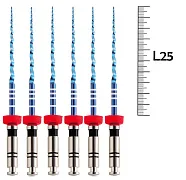 UltraFiles Blue (Heat Activation) 25мм .06 №40 (6 шт), Еврофайл - машинные файлы, никель-титан