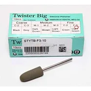 Силиконовый полир Twister Big Fine F-3, светло-зелёный, (10 шт.)