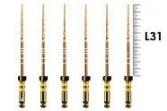 ProTaper Gold 31мм F5 (6 шт), Dentsply Sirona - машинные файлы, стерильные, коричневые