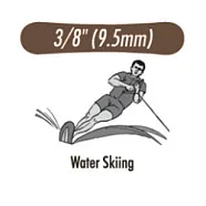 Резиновая тяга water skiing (водные лыжи) (3/8) 10 mm Light (3,5 oz.) G&H