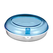 Plastic Box Circle бокс для хранения ортодонтических конструкций, цвет: аквамарин