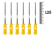 Flexofile Senseus 25мм №50 (6 шт), Dentsply Sirona - ручные файлы, каналорасширители, укороченный шаг, стерильный блистер