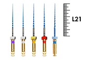 T-Flex 21мм .04 №10-30 ассорти (5 шт), Еврофайл - машинные файлы, никель-титан