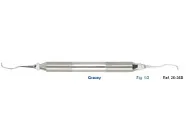 Кюрета парадонтологическая Gracey, форма 1/2, ручка Deluxe, диаметр 10 мм 26-36B*